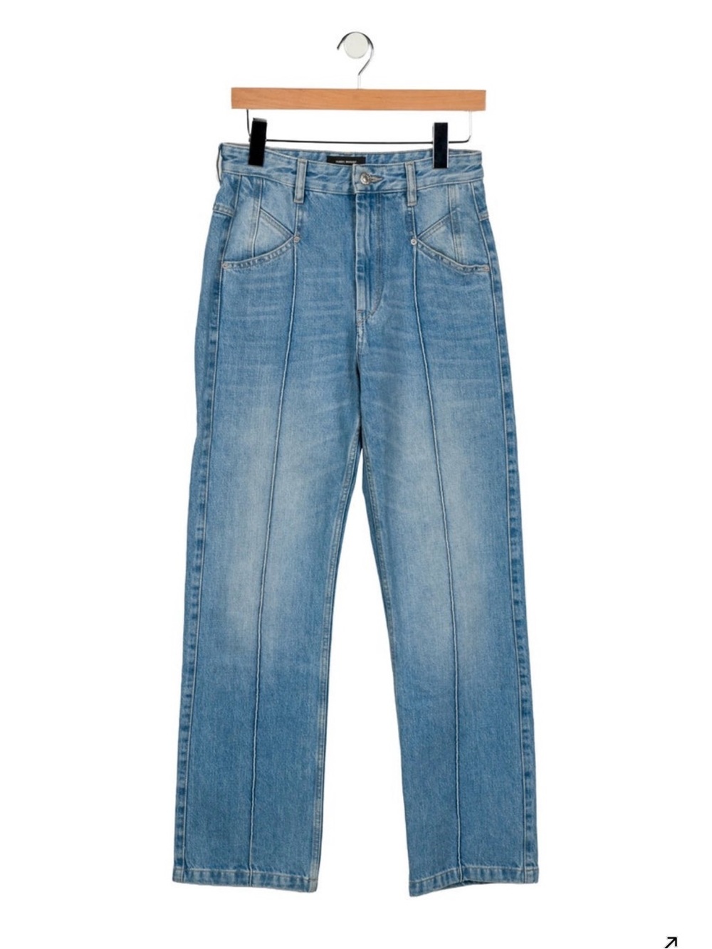 Isabel Marant Women's Light Blue Straight Jeans